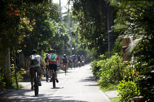 Cyclists in Vietnam